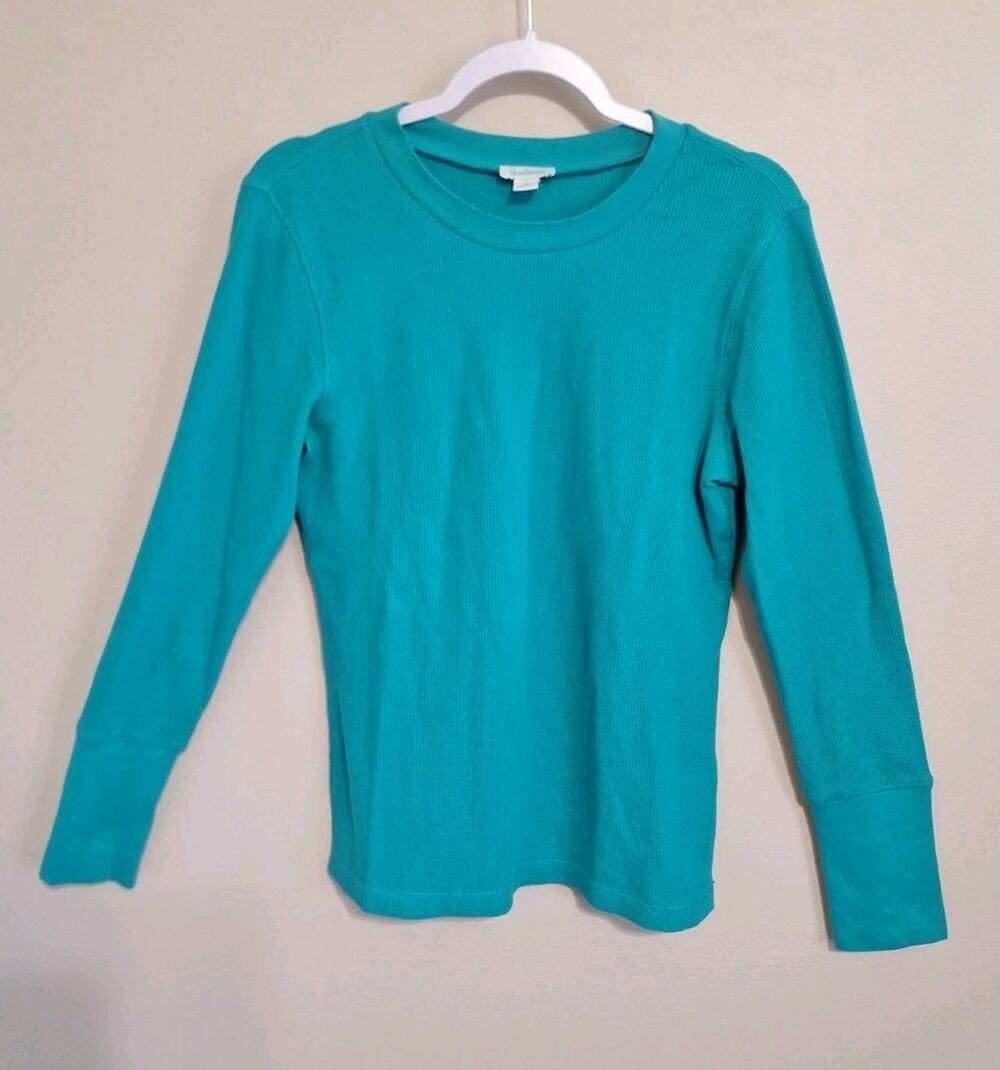 Sundance | Turquoise Long Sleeve Thermal Velvet Arm Cuffs XL